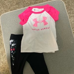 Toddler girl under armour set